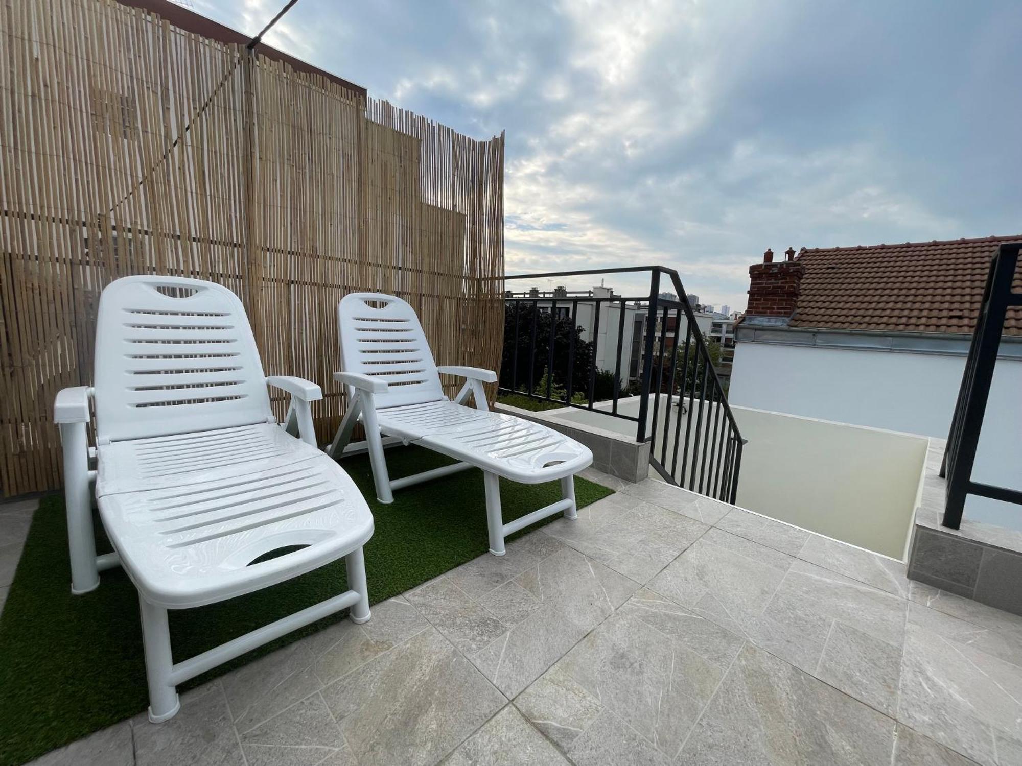 Appartement Avec Terrasse Et Ciel Etoile ! Noisy-le-Sec Dış mekan fotoğraf